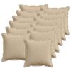 vidaXL Housse de coussin 12 pc HOUTEN Taupe 40 x 40 cm velours c&ocirc;tel&eacute;