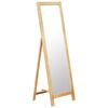 vidaXL Miroir sur pied 48x46,5x150 cm Bois de ch&ecirc;ne solide