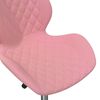 vidaXL Chaise pivotante de salle &agrave; manger Rose Velours