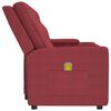 vidaXL Fauteuil de massage inclinable 2 places porte-gobelet bordeaux