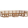 vidaXL Ensemble de canap&eacute;s d'ext&eacute;rieur 9 pcs Naturel