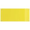 vidaXL Protection de cuisine 2 pcs Jaune 90 x 40 cm verre tremp&eacute;