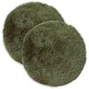 vidaXL Housse de coussin 2 pcs HEERLEN Vert &Oslash; 40 cm Fleece PV