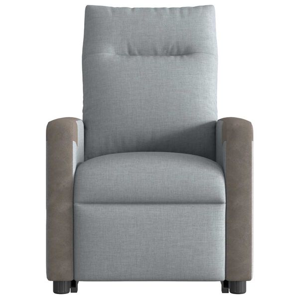 vidaXL Fauteuil inclinable Gris clair Tissu