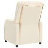 vidaXL Fauteuil de massage Crème Similicuir