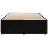 vidaXL Cadre de lit sans matelas noir 140x190 cm tissu