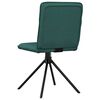 vidaXL Chaises &agrave; manger lot de 6 vert fonc&eacute; tissu