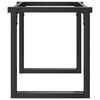 vidaXL Pieds de table basse cadre en O 80x40x43 cm acier