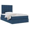 vidaXL Lit avec rangement et matelas Bleu 120 x 200 cm Polyester