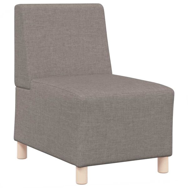 vidaXL Unit&eacute; de Sofa Modulaire Sans Accoudoirs 2 pcs Taupe