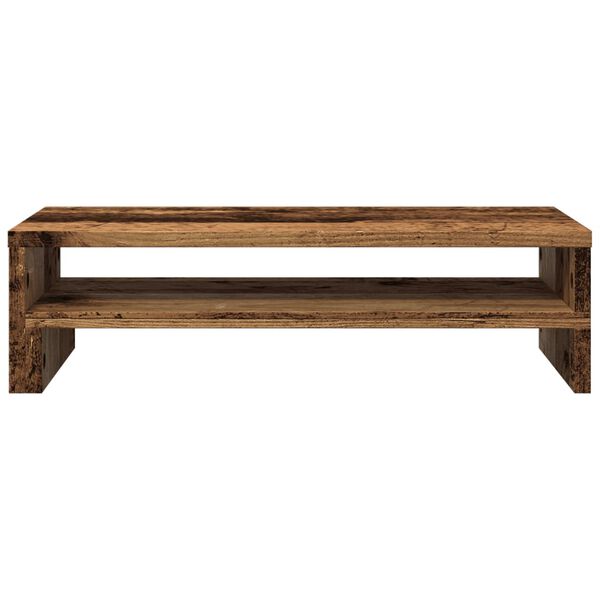 vidaXL Support de moniteur vieux bois 54x22x15 cm bois d'ingénierie