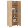 vidaXL Buffet haut Ch&ecirc;ne sonoma 69,5x34x180 cm Bois d'ing&eacute;nierie