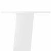 vidaXL Pieds de table basse 4 pi&egrave;ces Blanc 42 cm Acier