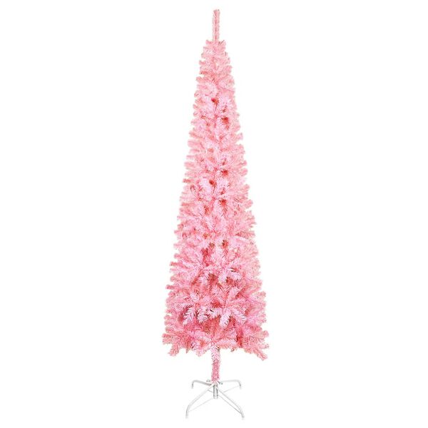 vidaXL Arbre de No&euml;l mince rose 180 cm