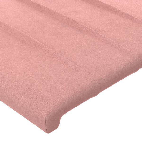 vidaXL Têtes de lit 2 pcs Rose 90x5x78/88 cm Velours