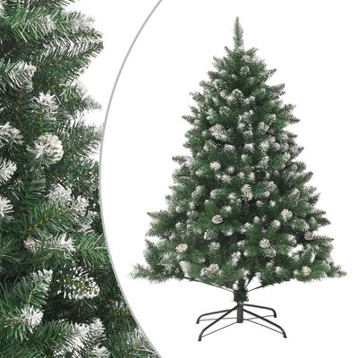 vidaXL Sapin de Noël artificiel avec support 150 cm PVC
