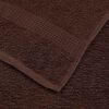 vidaXL Essuie-mains FROGN 4 pcs marron 50x100 cm 360 g/m&sup2;