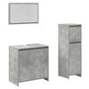 vidaXL Ensemble de meubles de salle de bain 3 pcs gris b&eacute;ton