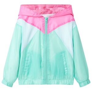 Veste &agrave; capuche avec fermeture &eacute;clair pour enfants multicolore 92