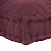 vidaXL Coussin de canap&eacute; sur palette Marron 120 x 80 x 12 cm tissu