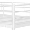VidaXL Lit superpos&eacute; sans matelas blanc 90x200 cm acier