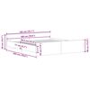 vidaXL Cadre de lit sans matelas vieux bois 180x200 cm bois ing&eacute;nierie