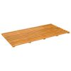 vidaXL Tapis de bain Marron 100 x 53 x 2,5 cm Bois d'Acacia Massif