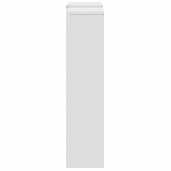 vidaXL Cache-radiateur blanc 205x21,5x83,5 cm bois d'ing&eacute;nierie