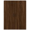 vidaXL Armoires murales 2 pcs ch&ecirc;ne marron 69,5x34x90 cm
