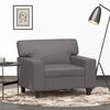 vidaXL Fauteuil Gris 60 cm Similicuir
