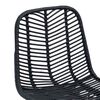 vidaXL Chaise de bar 2 pcs Noir 44,5 x 54,5 x 97,5 cm Rotin et m&eacute;tal