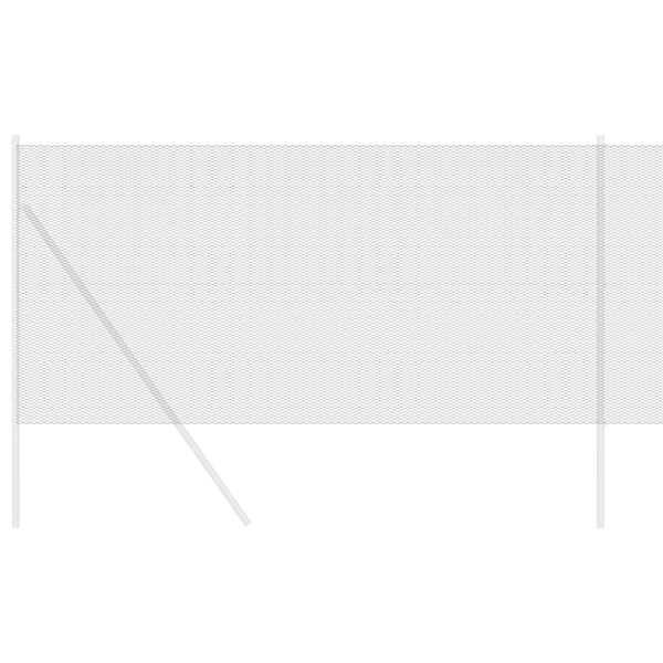 vidaXL Clôture hexagonale Gris 1.4 x 50 m Acier