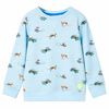 vidaXL Sweatshirt pour enfants m&eacute;lange bleu clair 104