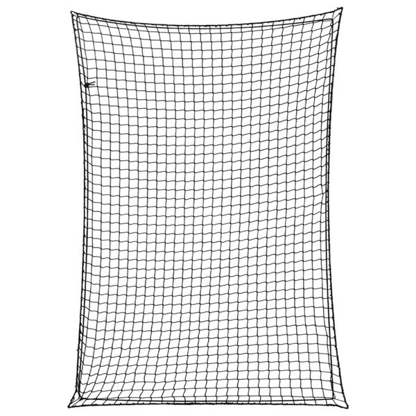 vidaXL Filet pour remorque avec corde &eacute;lastique noir 5x3,5 m PP