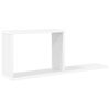vidaXL &Eacute;tag&egrave;res flottantes Blanc 80 x 15 x 30 cm Bois d'ing&eacute;nierie