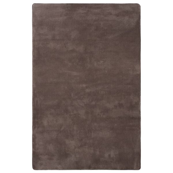 vidaXL Tapis peluche Taupe 230x160 cm