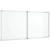 vidaXL Tableau blanc magn&eacute;tique pliable 120x60x1,7 cm aluminium