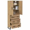 vidaXL Haut Armoire 2 pcs Ch&ecirc;ne artisanal 69,5 x 34 x 180 cm