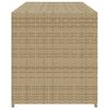 vidaXL Bo&icirc;te de rangement de jardin m&eacute;lange beige 283L r&eacute;sine tress&eacute;e