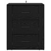 vidaXL Cabinet de chevet Chêne noir 50 x 36 x 60 cm Bois d'ingénierie
