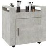 vidaXL Chariot de bureau Gris b&eacute;ton 60x45x60 cm Bois d'ing&eacute;nierie