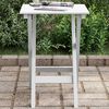 vidaXL Table d&rsquo;appoint pliable blanc bois de peuplier massif