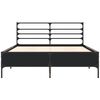 vidaXL Cadre de lit sans matelas noir 120x190 cm