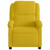 vidaXL Fauteuil inclinable de massage &eacute;lectrique jaune velours