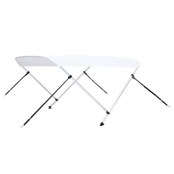 vidaXL Auvent bimini à 2 arceaux Blanc 180x130x110 cm