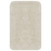 vidaXL Jeu de tapis de salle de bain 2 pcs Tissu Blanc