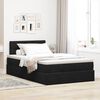 vidaXL Lit ottoman avec matelas et LED noir 120x190 cm velours
