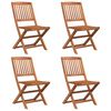 vidaXL Ensemble &agrave; manger de jardin 5 pcs Bois d'acacia solide