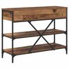 vidaXL Table console avec tiroir Marron 100 x 34,5 x 75 cm bois