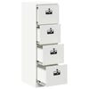 vidaXL Cabinet de Dossier avec tiroir 2 pcs Blanc 44 x 50 x 139 cm